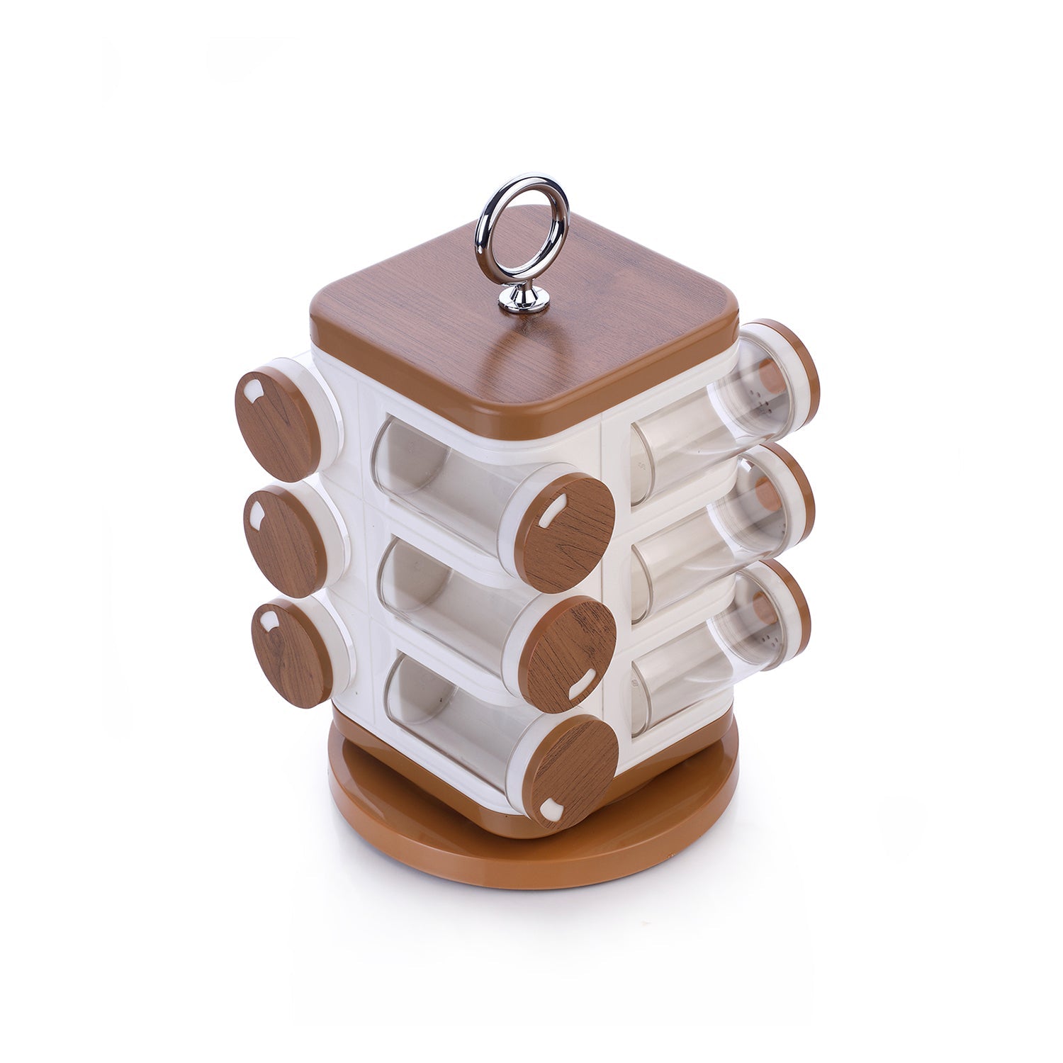 12-jar Revolving Spice Rack Masala Box - DanishHub