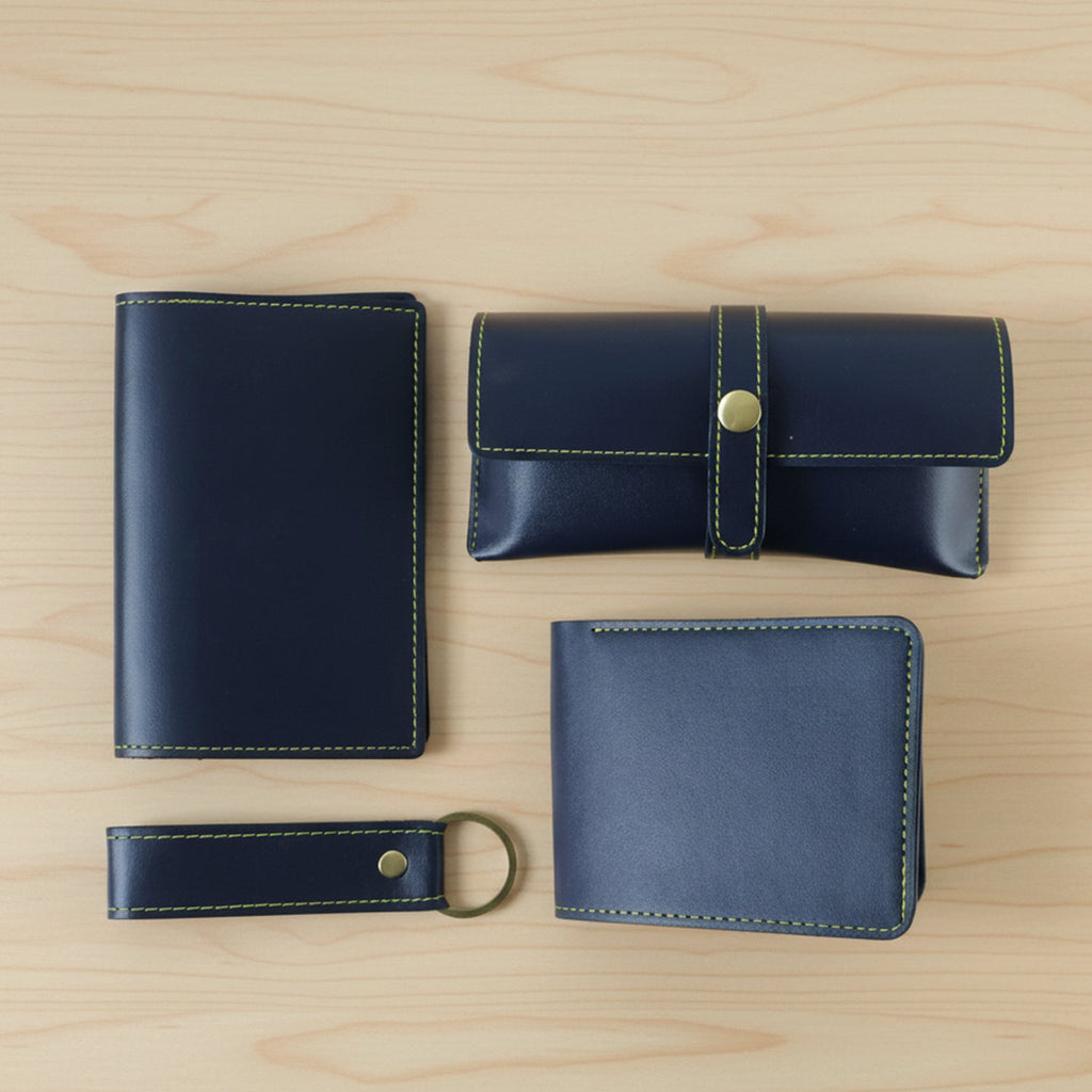 4 In 1 Premium Pu Leather Wallet Gift Set For Men (4 Pc Set) - DanishHubMens Accessories