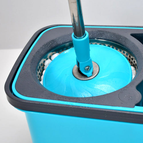 4027 Quick Spin Mop Plastic Spin Bucket Floor Cleaning Easy Wheels Big Bucket Floor Cleaning Mop With Bucket - DanishHub