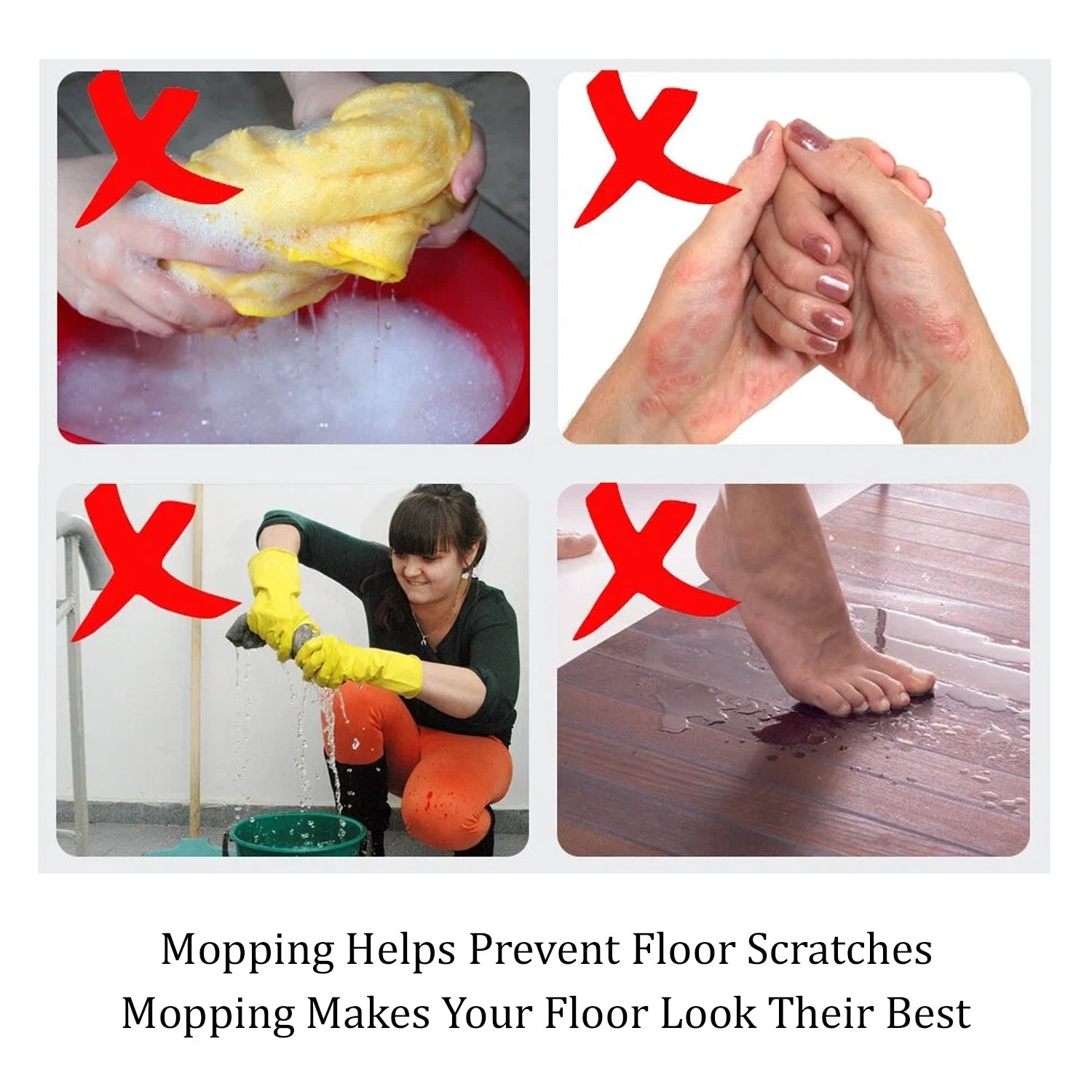 4027 Quick Spin Mop Plastic Spin Bucket Floor Cleaning Easy Wheels Big Bucket Floor Cleaning Mop With Bucket - DanishHub