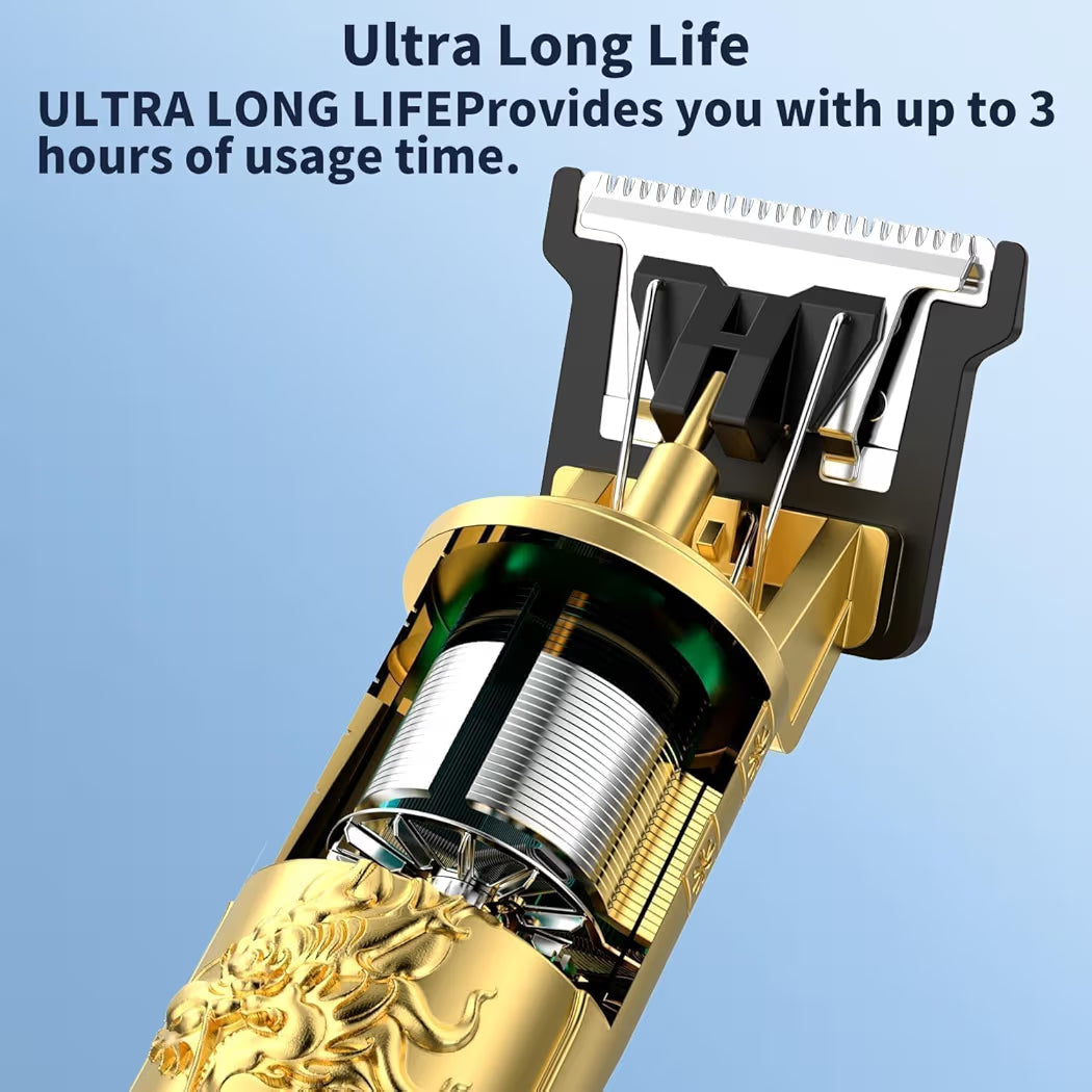 T9 Vintage Professional Hair Trimmer for Men | Cordless Rechargeable Beard & Hair Trimmer