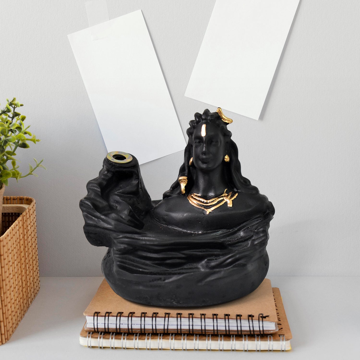 Adiyogi Shiva Backflow Smoke Fountain Incense Holder Burner (1 Pc) - DanishHub