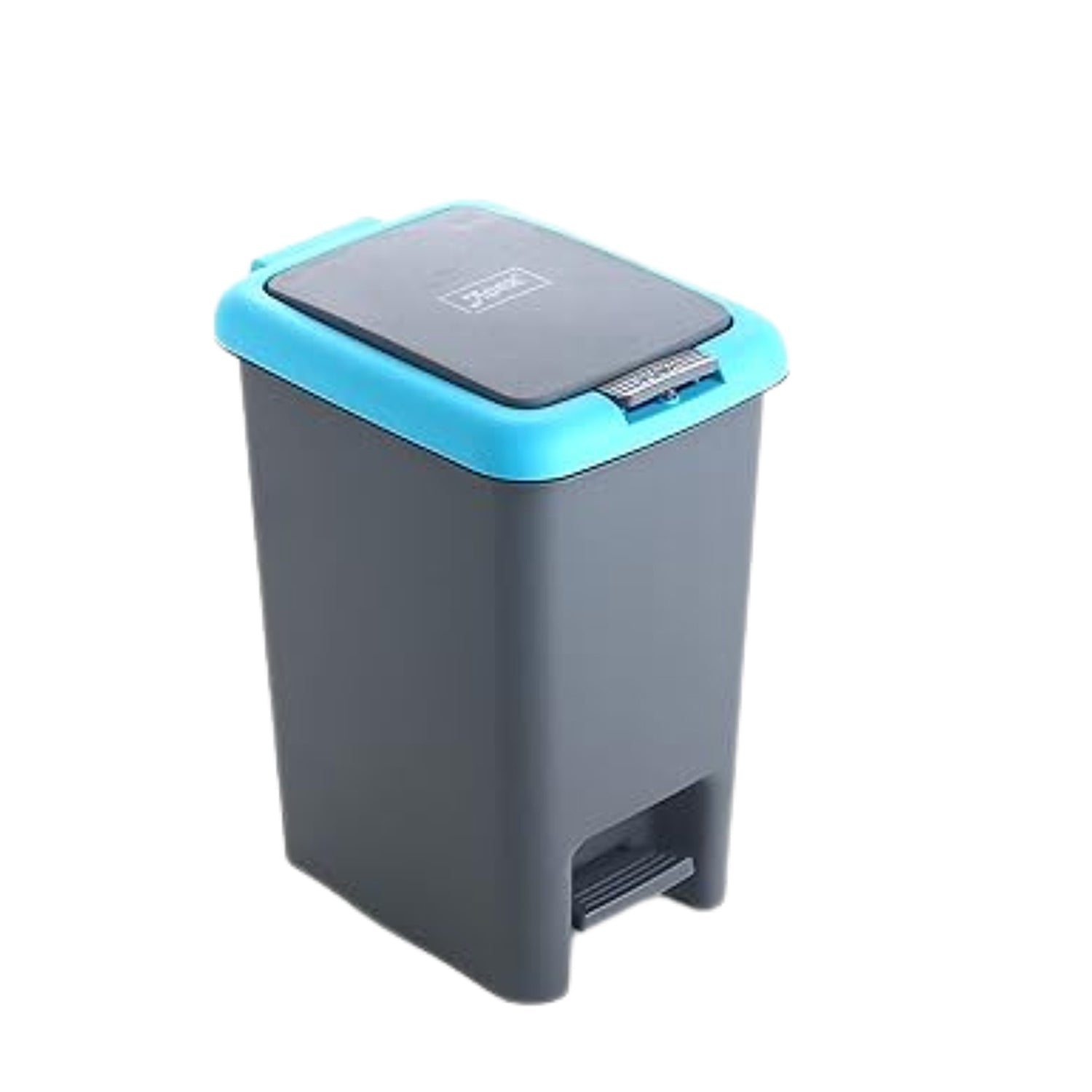 Apex Plastic Push N Pedal Dust Bin Hands-free Operation Compact Design 6.5 Liters (1 Pc Mix Color) - DanishHub