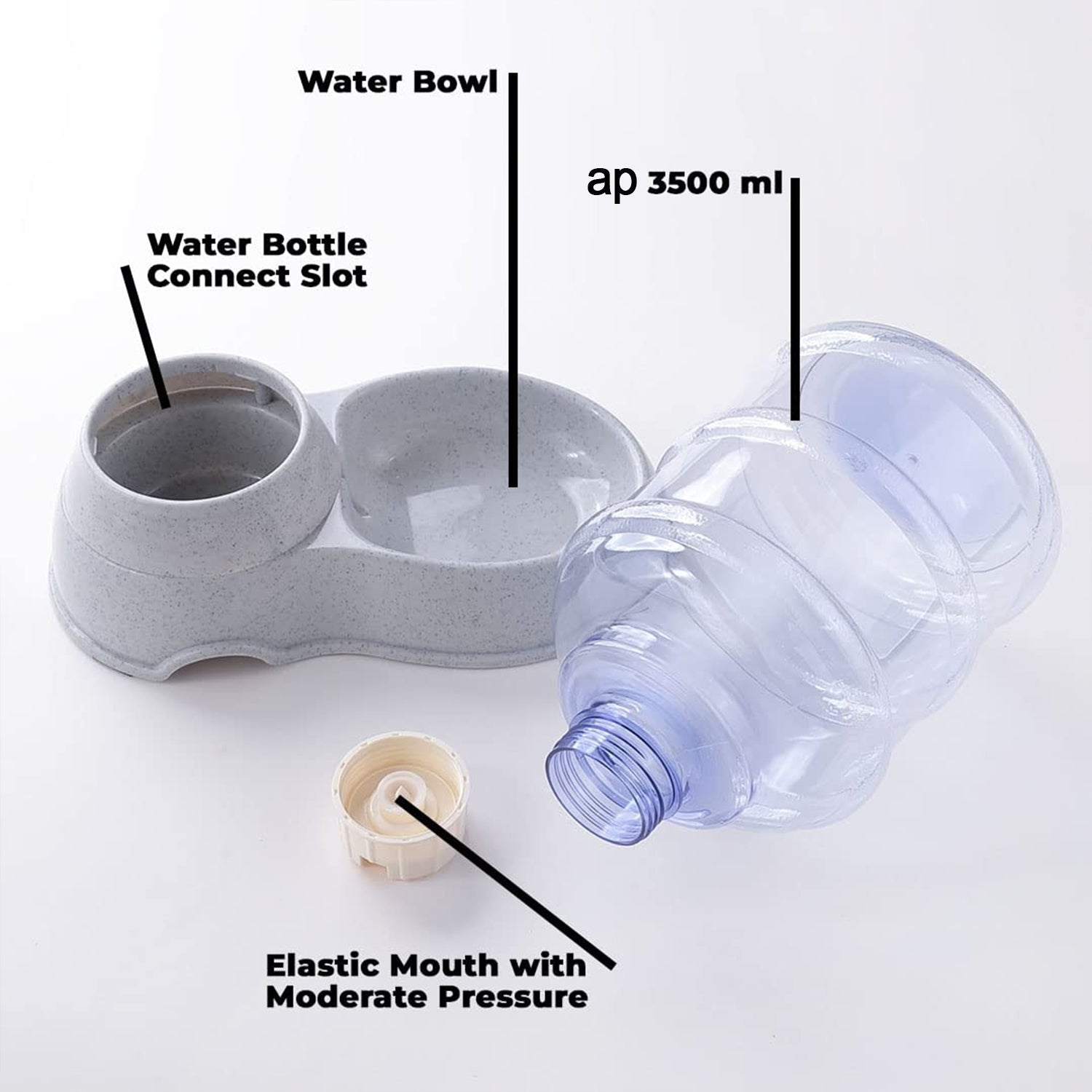 Automatic Pet Water Dispenser Self-dispensing Gravity Pet Feeder Water Cat Dog Feeding Bowl Drinking Water - DanishHub