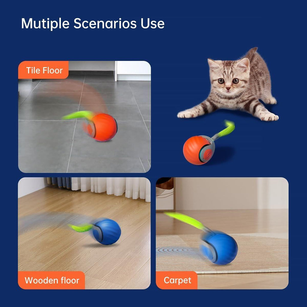 Automatic Rolling Ball Toy for Cats - DanishHubQuirky Home Essentials