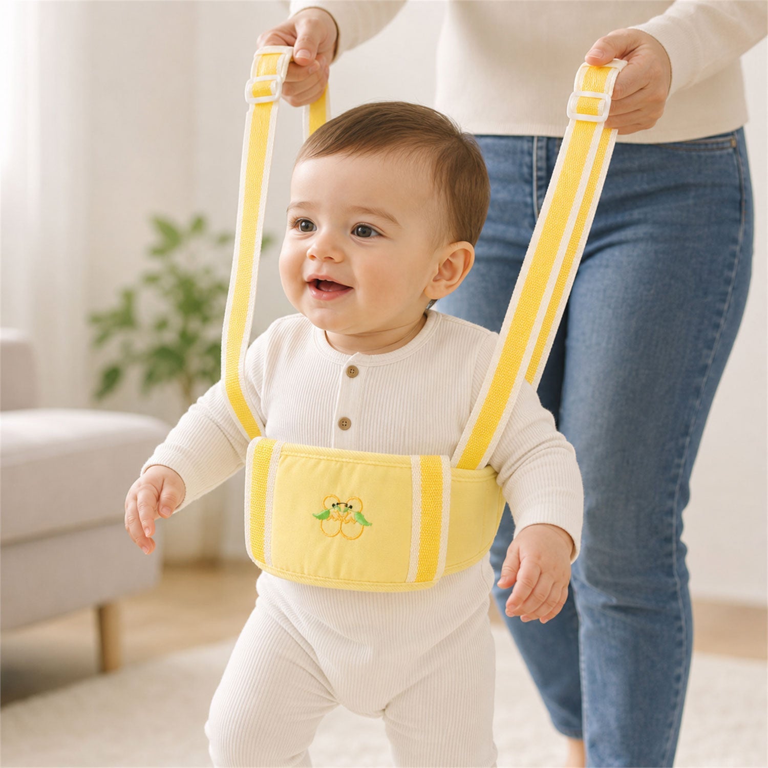 Baby Walking Assistance Belt Soft Adjustable Supportive For Toddler First Steps - DanishHub