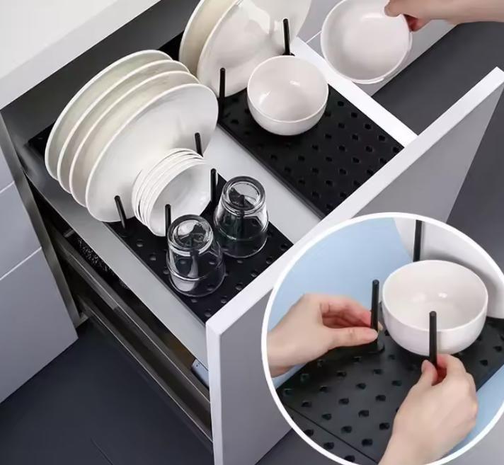 Drain Shelf Dish Drying Rack | Kitchen Sink Drain Organizer & Storage Rack - DanishHubDrying Racks
