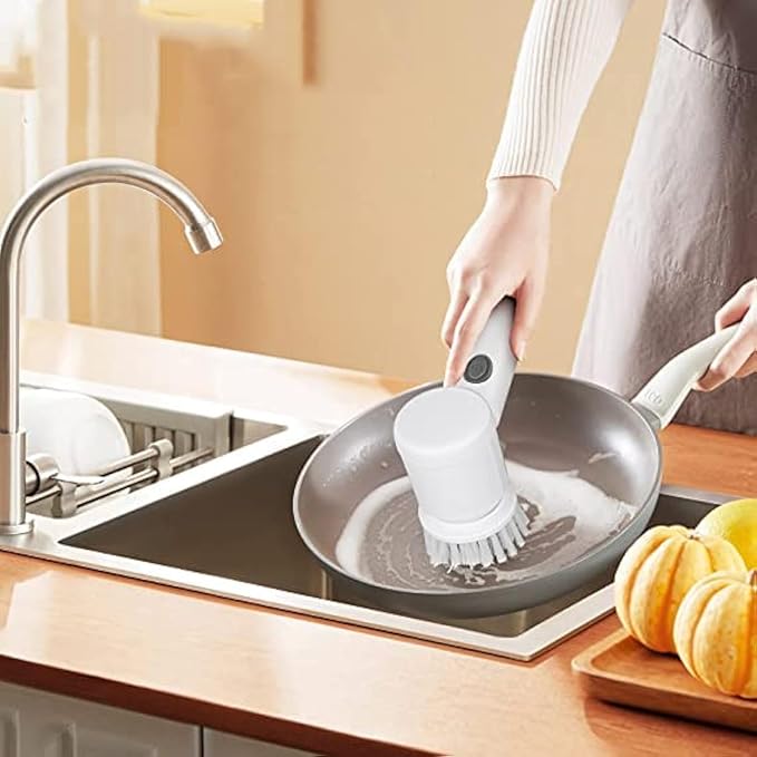 Electric Cleaning Brush, Electric Rotary Cleaning Brush with 3 Brush Heads Insulator Polisher Bathroom Shower Tub Kitchen Stove Floor Car - DanishHubBrushes