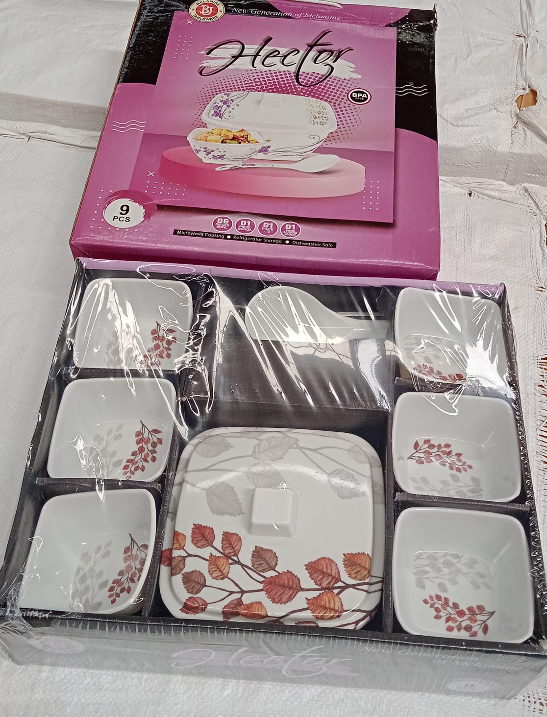 Hector High Quality Dinning Dinner Pudding Set (9 Pcs Set) - DanishHub