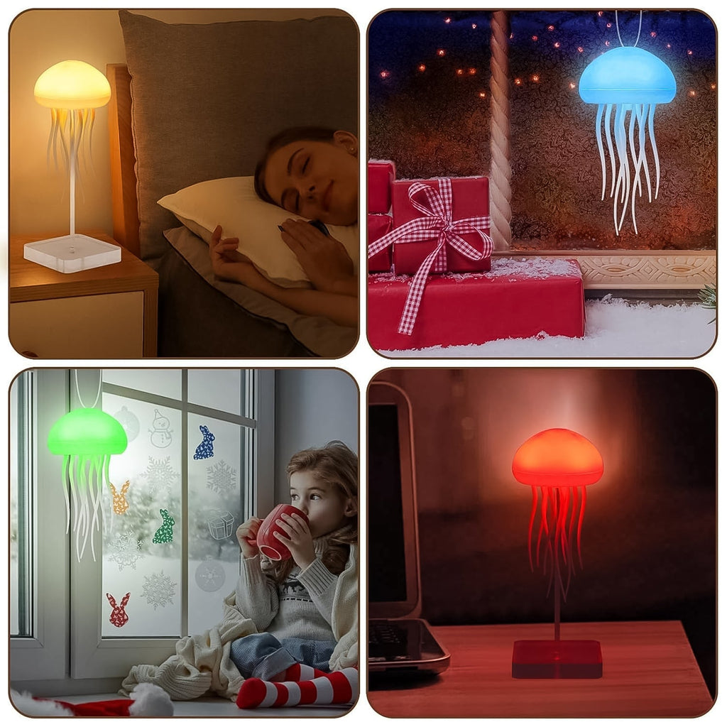 Jellyfish Shape Led Mood Light Lamp (1 Pc) - DanishHub