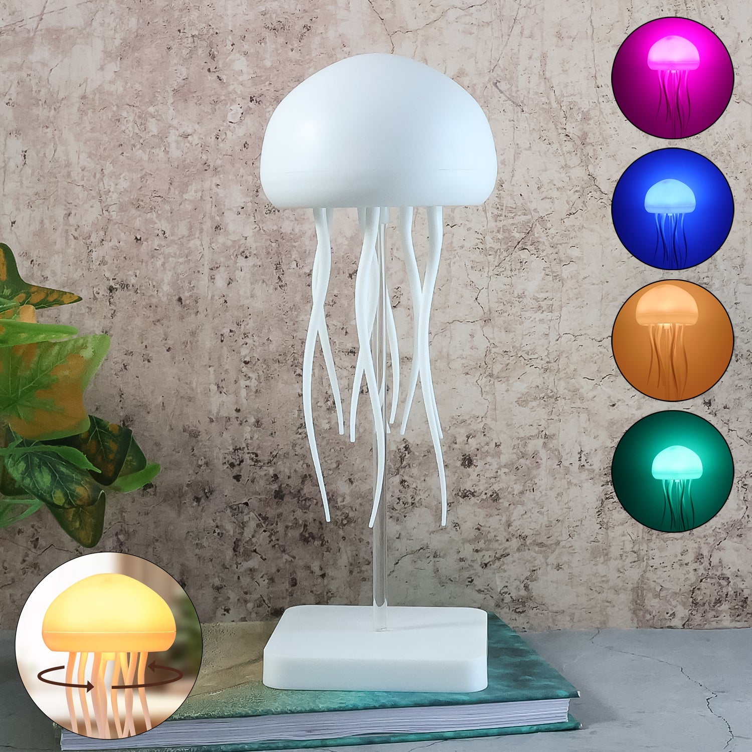 Jellyfish Shape Led Mood Light Lamp (1 Pc) - DanishHub