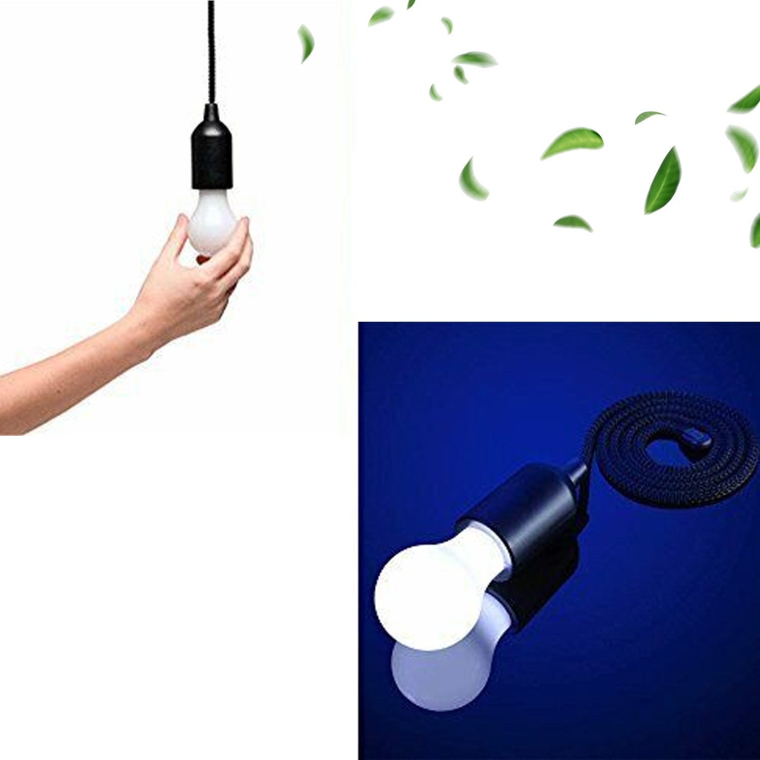 LED Pull Cord Light Bulb – Portable Hanging Light - DanishHubQuirky Home Essentials