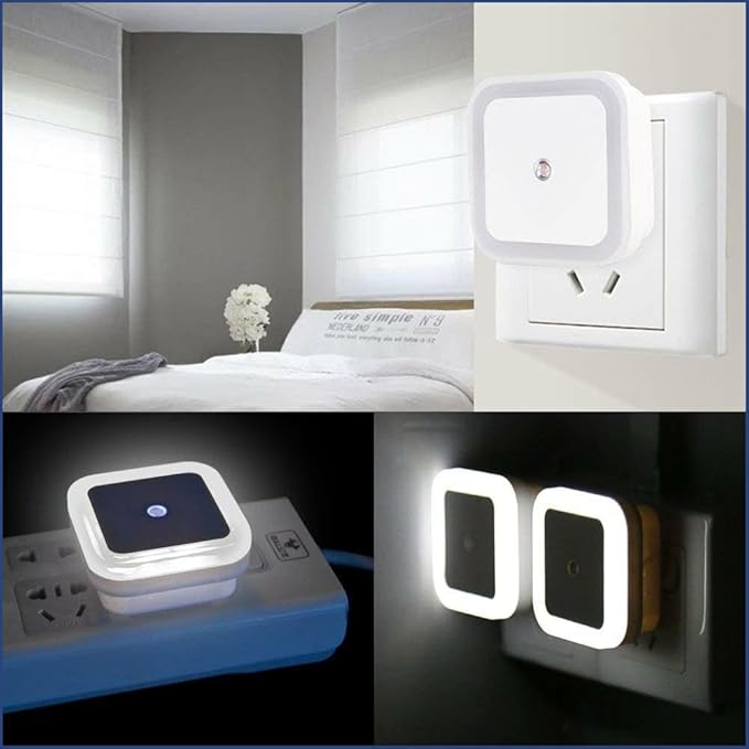 Motion Sensor Square Led Ceiling Light Flush Mount Garage Wall Lamp Warm White Light (Pack Of 2) - DanishHubSports Wears
