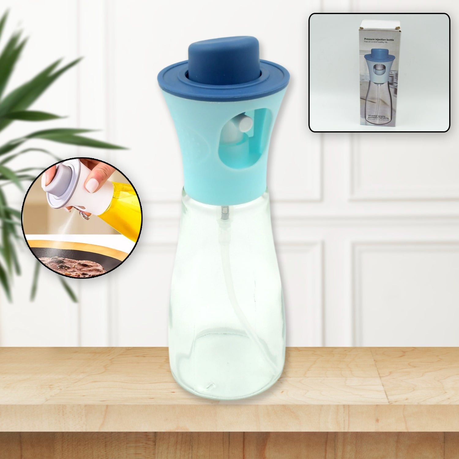 Oil Dispenser Bottle Oil And Vinegar Cruet Oil Sprayer Dispenser Olive Oil Dispenser 170 Ml Mist Oil Spray Bottle For Cooking With Plastic - DanishHub