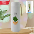 Outdoor Sport Glass Water Bottle Leakproof (450 Ml) - DanishHubFood & Beverages carrier