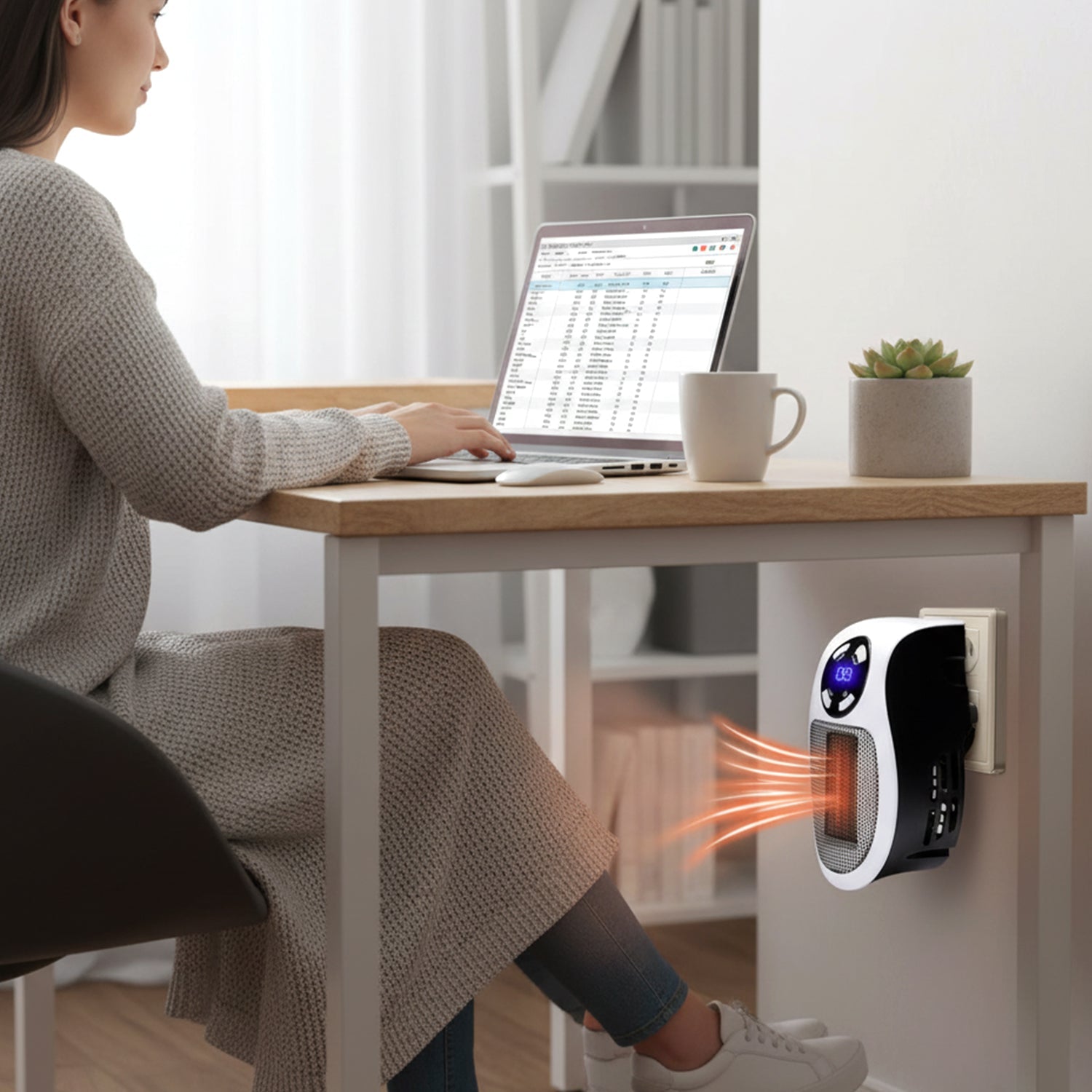 Portable Electric Plug-in Room Heater (1 Pc) - DanishHub