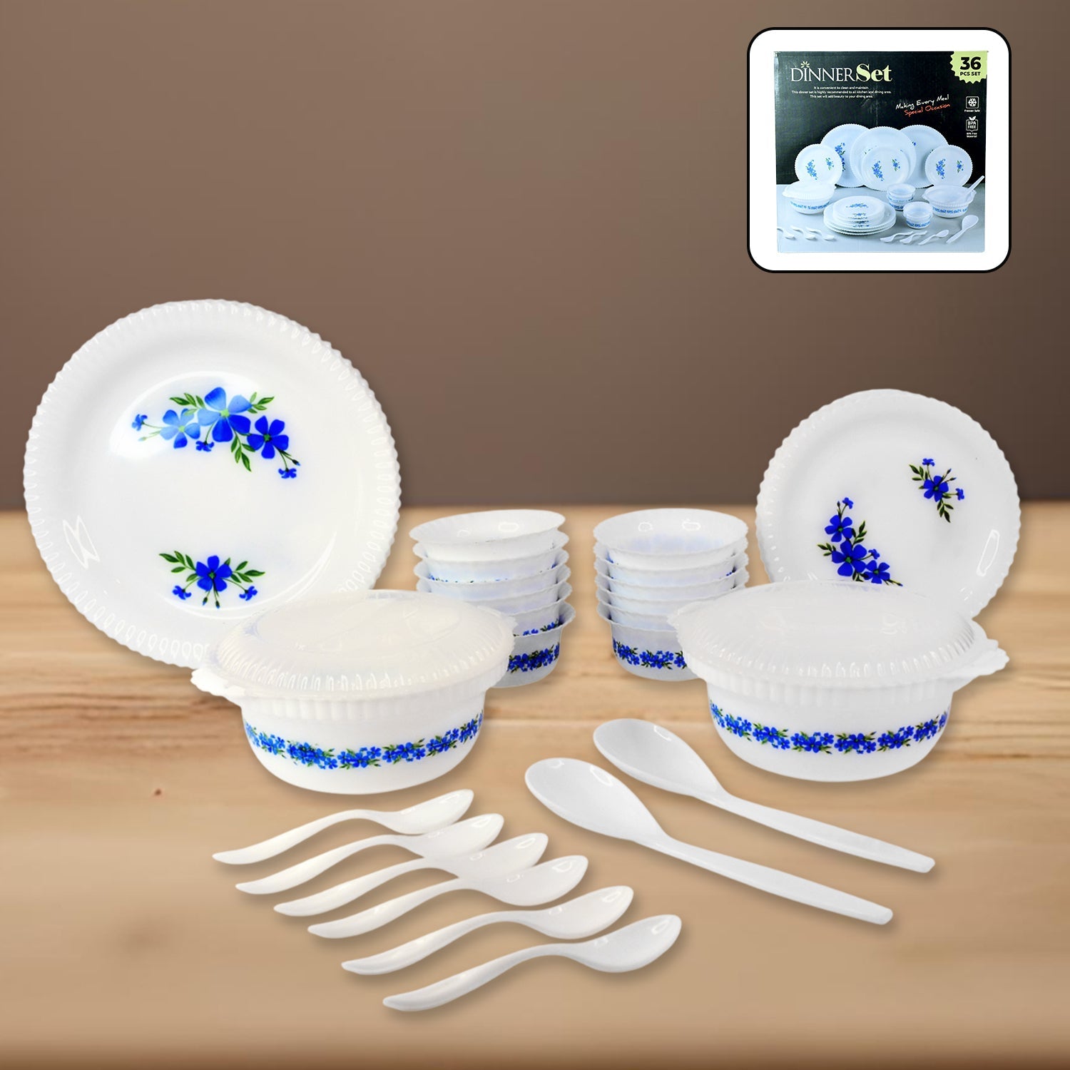 Premium Dinner Set (36 Pc) - DanishHubKitchen & Dining
