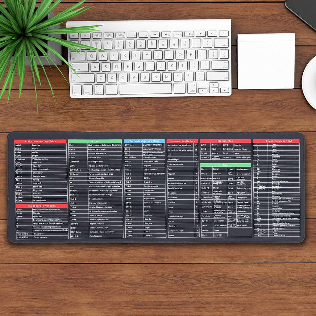 Shortcut Keyboard Mat Mouse Pad (8030 Cm) - DanishHub