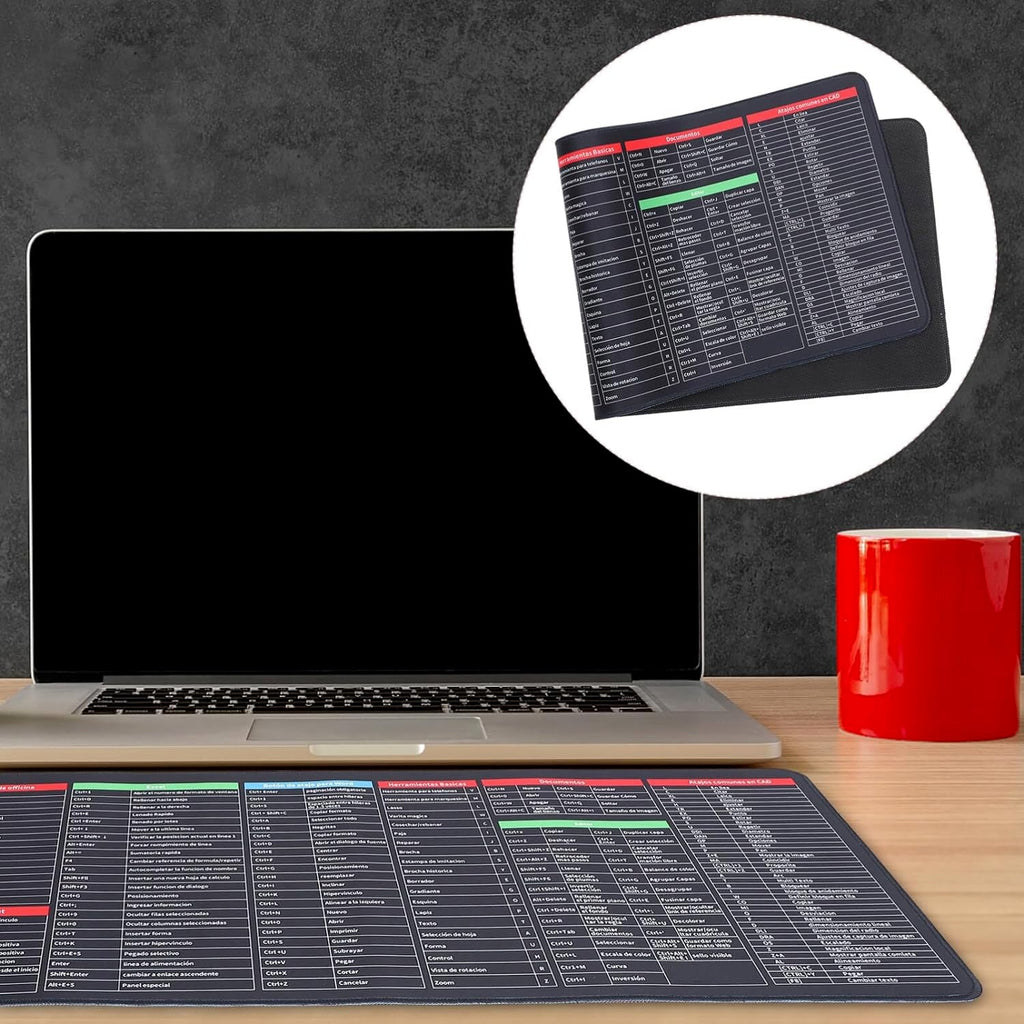 Shortcut Keyboard Mat Mouse Pad (8030 Cm) - DanishHub