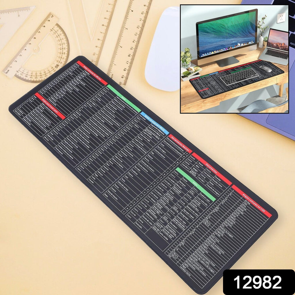 Shortcut Keyboard Mat Mouse Pad (8030 Cm) - DanishHub