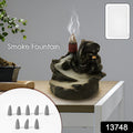Smoke Fountain Ganesha Idol Decoration Items With 8 Pc Backflow Incense Cones Sticks (1 Pc) - DanishHub