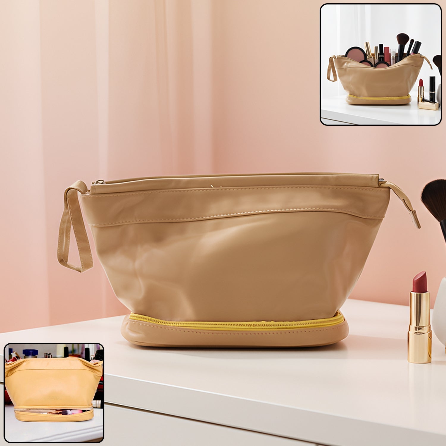Spacious Cosmetic Makeup Storage Bag (1 Pc) - DanishHub