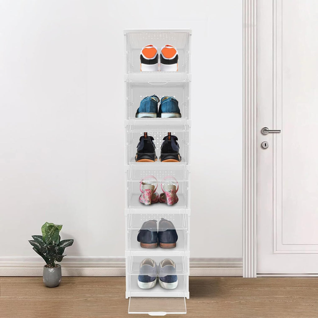 Stackable Multifunctional Storage For Clothes Foldable Drawer Shelf Basket Utility Cart Rack Storage Organizer Cart For Kitchen Pantry Closet Bedroom Bathroom Laundry (6 Layer 1 Pc) - DanishHub