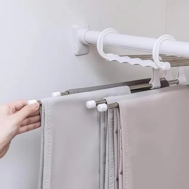 Stainless Steel Foldable Hangers for Clothes Hanging Multi-Layer Multi-Purpose - DanishHubClothes Hangers