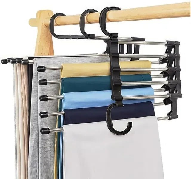 Stainless Steel Foldable Hangers for Clothes Hanging Multi-Layer Multi-Purpose - DanishHubClothes Hangers