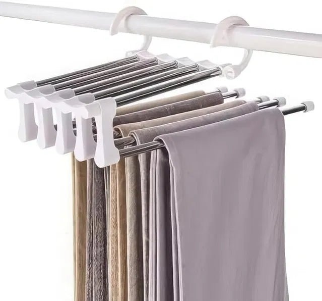 Stainless Steel Foldable Hangers for Clothes Hanging Multi-Layer Multi-Purpose - DanishHubClothes Hangers