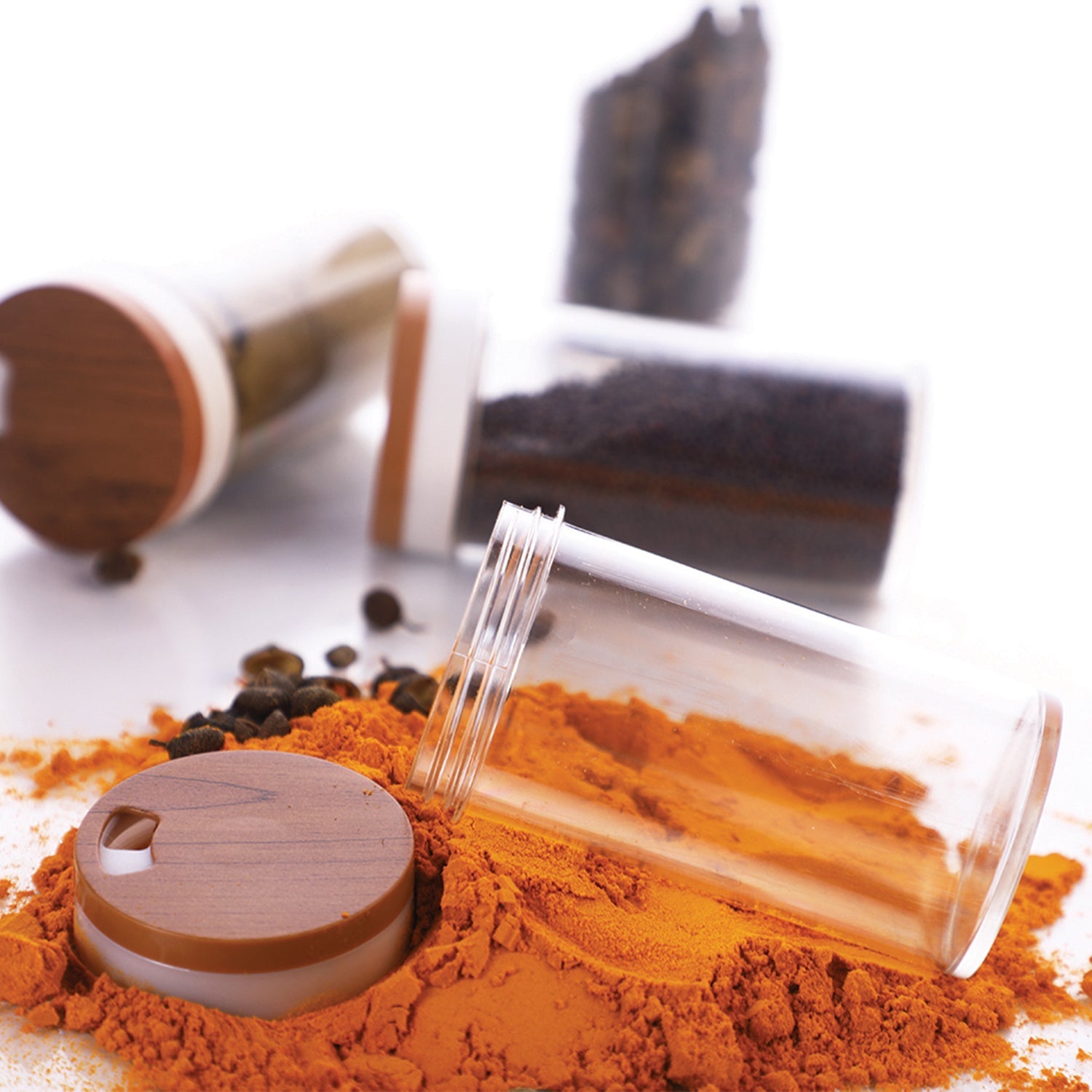 Store well Plastic Spice Rack - Set Of 8 - DanishHub