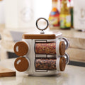 Store well Plastic Spice Rack - Set Of 8 - DanishHub
