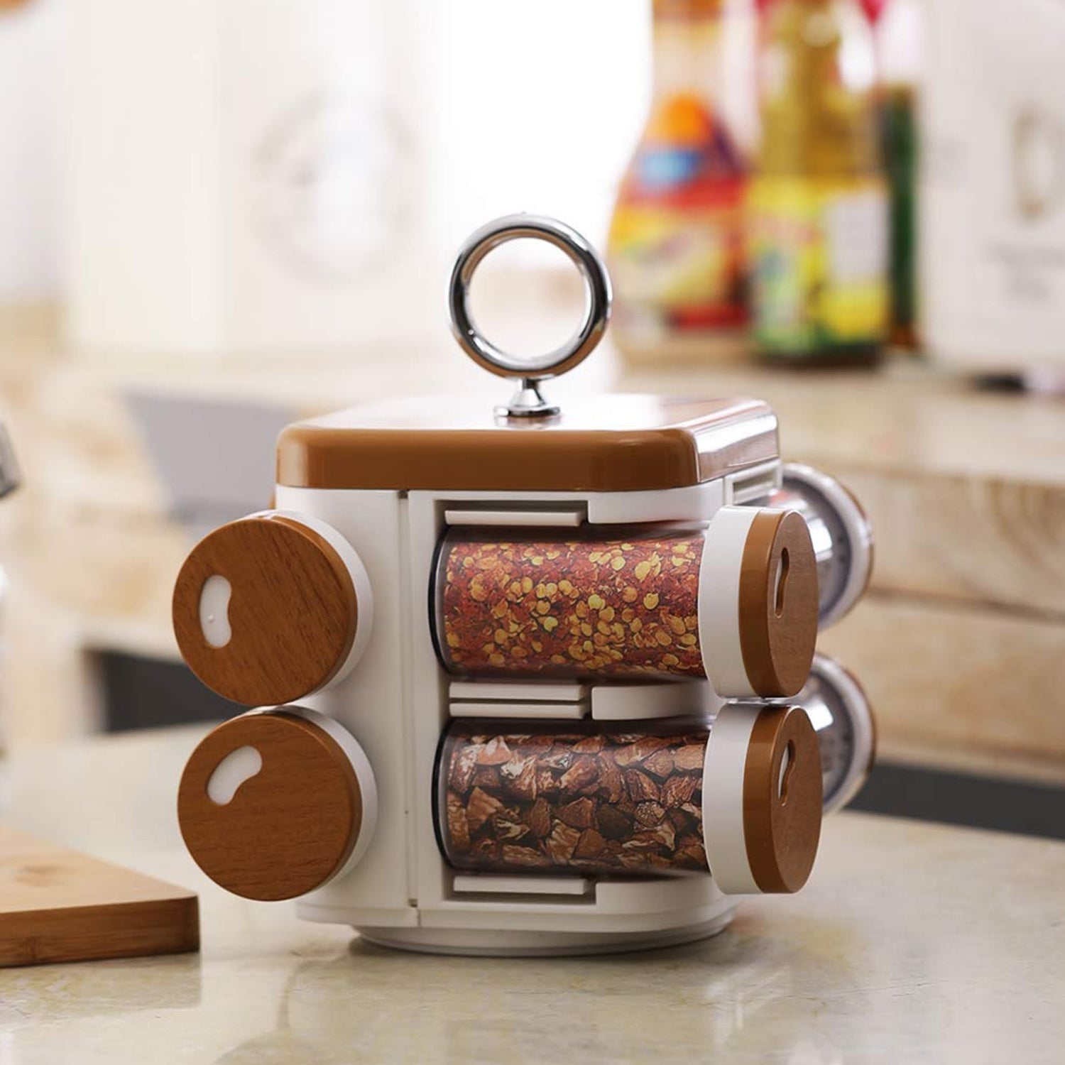Store well Plastic Spice Rack - Set Of 8 - DanishHub