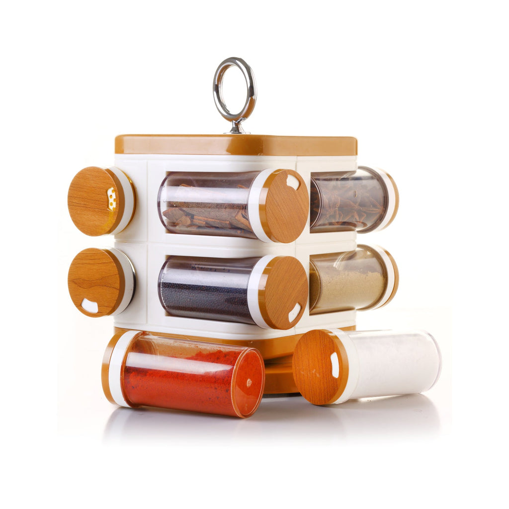 Store well Plastic Spice Rack - Set Of 8 - DanishHub
