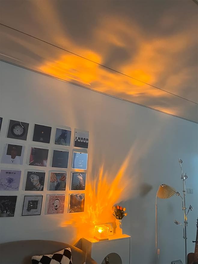 Wave Lamp, Wave Light Cube, Aurora Glow Lamp Crystal Night Light, Romantic Lamp for Room Decor, LED Wave Lights, Room Decor for Kids - DanishHubNight Lights