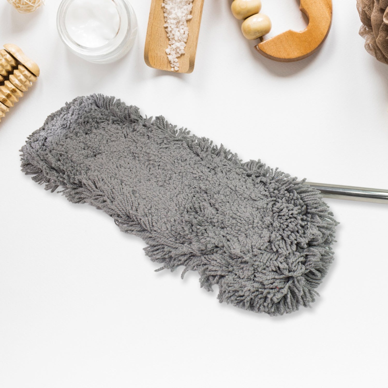 Wet And Dry Cotton Pad Floor Mop With Long Aluminium Handle (1 Pc Large) - DanishHub
