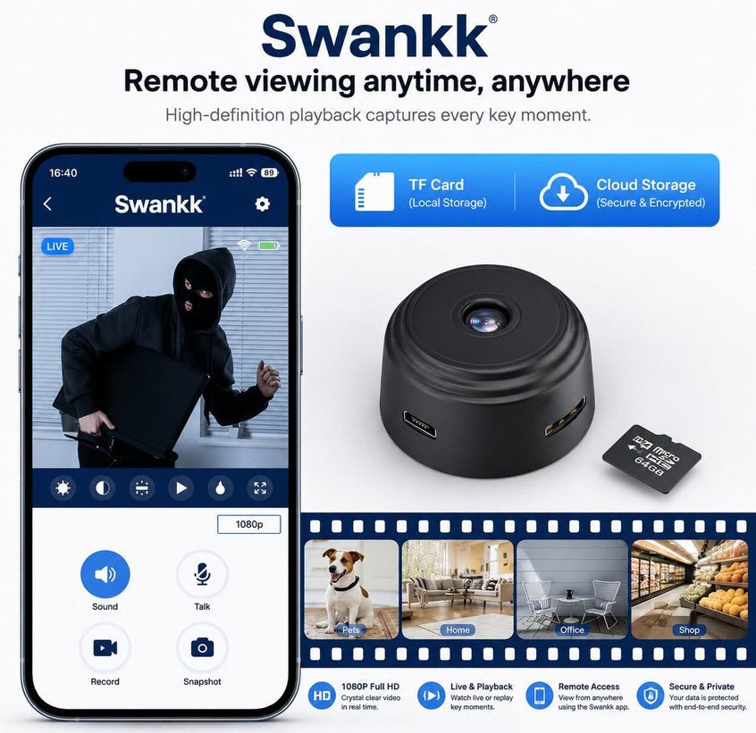 WiFi Security Camera for Home - DanishHubUSB Gadgets